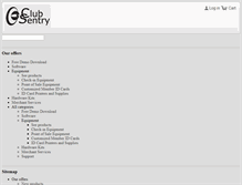 Tablet Screenshot of clubsentry.com